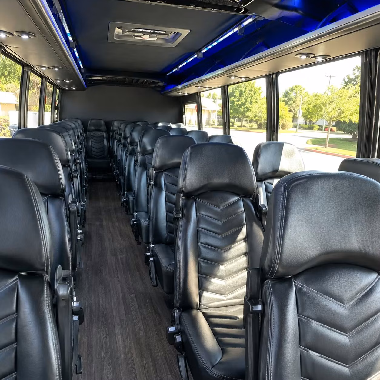 25 passenger minibus interior